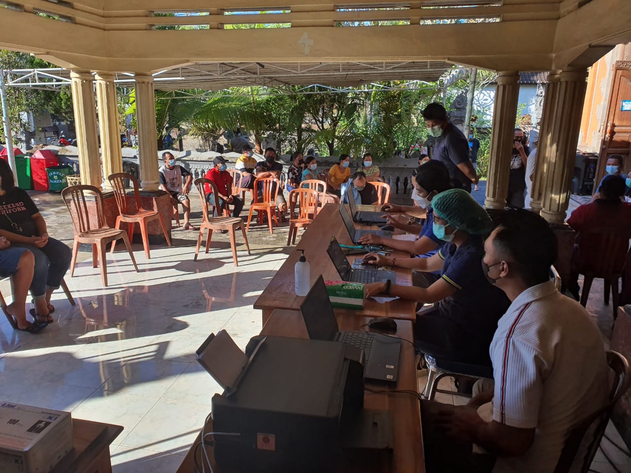 Denpasar, 10 Juni 2021. Halo healthy people, akhirnya kegiatan vaksinasi terakhir di desa Peguyangan Kangin yaitu di banjar Cengkilung