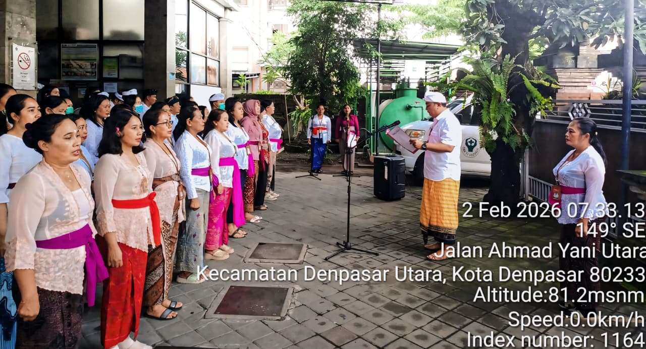 Penguatan Disiplin dan Etos Kerja melalui Apel Pagi UPTD Puskesmas III Denpasar Utara 