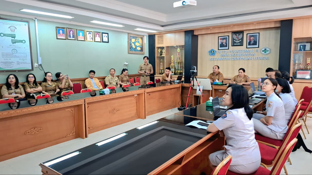 Komitmen Tingkatkan Pelayanan Publik, UPTD Puskesmas III Denpasar Utara Jalani Penilaian Zona Integritas WBK/WBBM